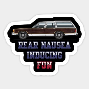 Rear Nausea Inducing Fun Sticker